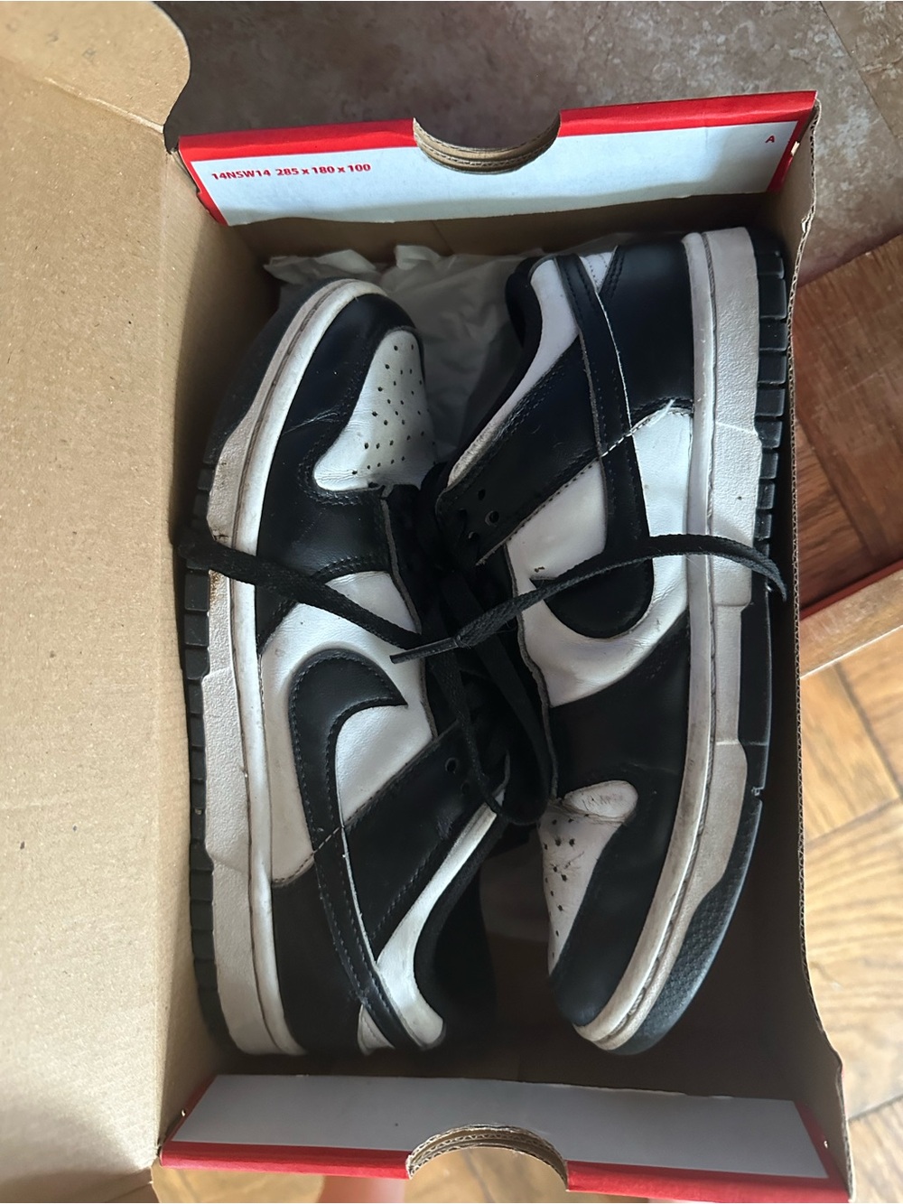 Nike Women's Black and White Low-Top Sneakers